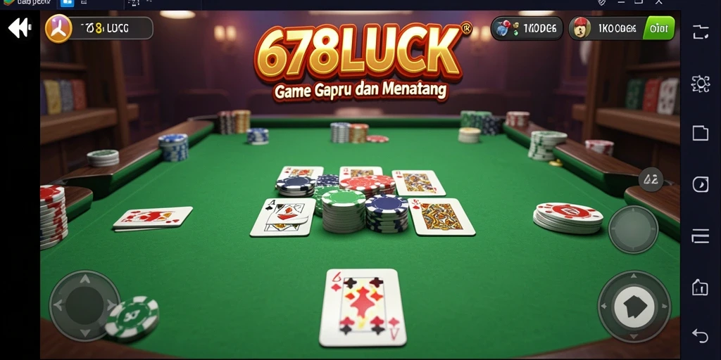 Tampilan screenshot <strong>678LUCK</strong> menunjukkan gameplay Gaple yang mengasyikkan.