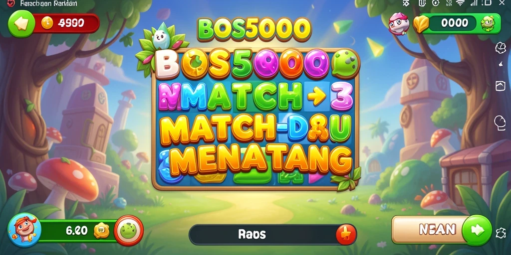 Tampilan gameplay seru dan penuh warna dari BOS5000.