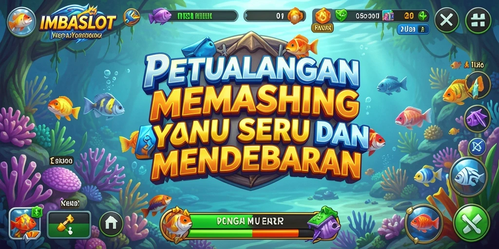 Screenshot permainan IMBASLOT menampilkan aksi memancing yang mendebarkan.