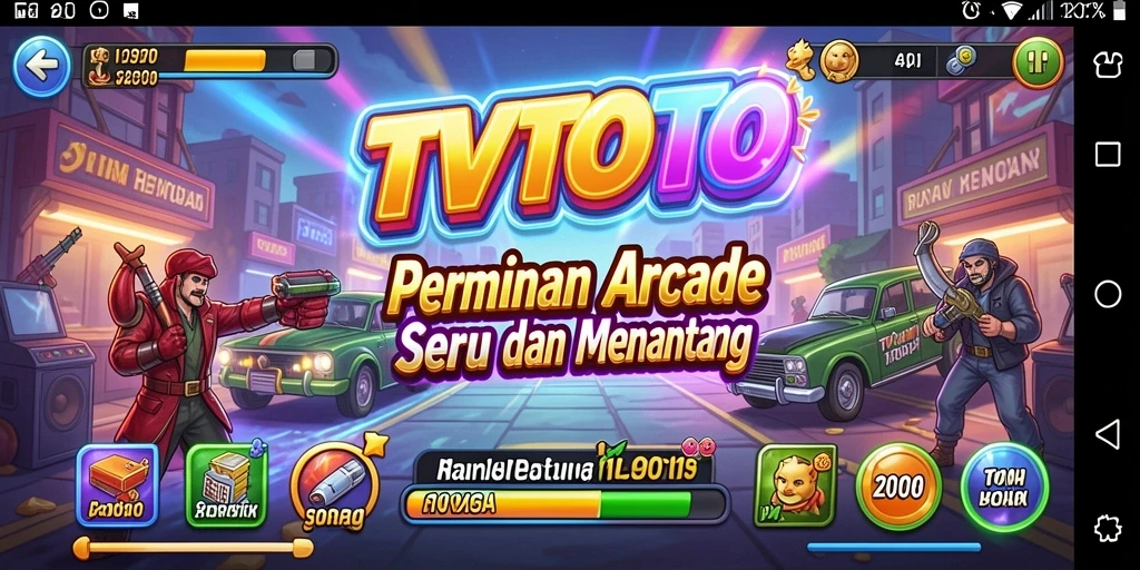 Screenshot menunjukkan gameplay seru dan tantangan dalam TVTOTO.
