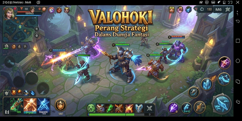 Tangkapan layar menunjukkan pertempuran epik dalam VALOHOKI.